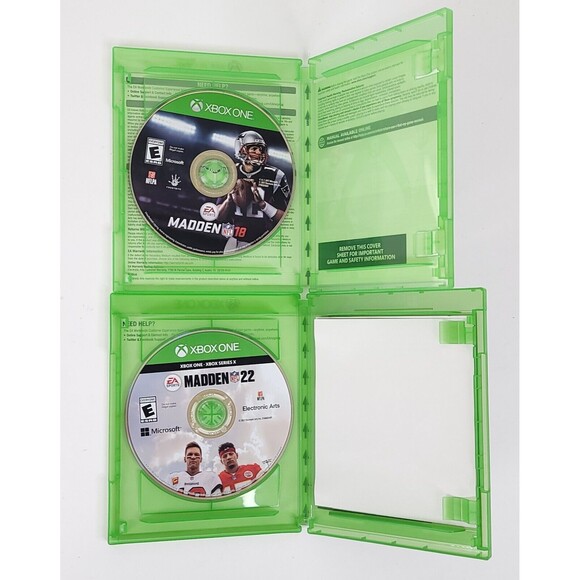 Madden 22 Madden 18 Xbox One Game Lot Bundle - Picture 3 of 3